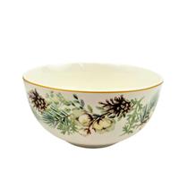 Bowl Prato Fundo Pinheiro 7X14Cm Mesa Posta De Natal