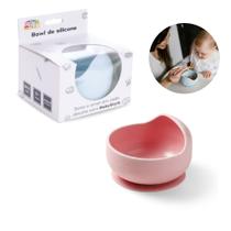 Bowl Prato Fundo Pote Tijela Antiderrapante Em Silicone Com Ventosa Introdução Alimentar Infantil Bebê Cores Menino E Menina