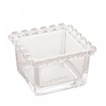 Bowl Quadrado de Cristal Coração 8,5cm x 8,5cm x 5cm - Lyor Bowl Quadrado de Cristal Coração 8,5cm x 8,5cm x 5cm - Lyor