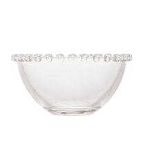 Bowl Redondo De Cristal Borda Coração 13cm X 6,5cm Lyor