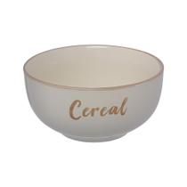 Bowl Rustic Cereal em Cerâmica Bege 470ml - Hausktaft