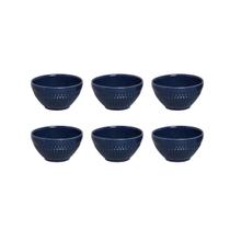 Bowl Tigela Cerâmica Sopa Azul Porto Brasil 367ml Kit 6 Un