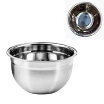 Bowl Tigela Culinária Multiuso Inox Prática Misturas Receitas Temperos Restaurante Cozinha Confeitaria Carnes Churrasco