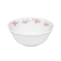 Bowl Tigela Cumbuca Caldos Sobremesas Flowers Pink Vidro 400ml Em Casa Tem