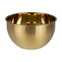 Bowl Tigela de cozinha Multiuso de Inox 3,5L com medidas Dourado Preparar Armazenar Servir Bowl Tigela de cozinha Multiuso de Inox 3,5L com medidas Dourado Preparar Armazenar Servir