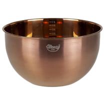 Bowl Tigela de cozinha Multiuso de Inox 4,5L com medidas Rose gold Preparar Armazenar Servir