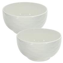 Bowl Tigela de Porcelana Branco 400ml Kit com 2 Peças - Lyor