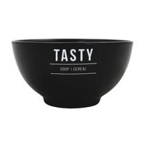 Bowl Tigela De Porcelana Preta Para Café Da Manhã Cereal Manhattan - 440ml