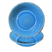 Bowl Tigela em Melamina Azul Blue 19cm Material Que Não Quebra Piscina Casa Restaurante Buffet Tipo Plastico Luxo