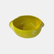 Bowl Tigela Funda Limão Siciliano Vitrificado 7,5x13,5x19Cm - Scalla Cerâmica