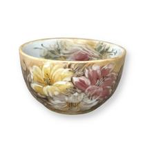 Bowl Tigela Japonesa Cumbuca de Porcelana Cereal Açaí 500 ml Pintada à Mão AZALEIAS BRANCA ROSA AMARELA - AMARELA