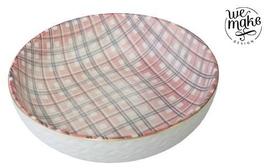 Bowl tigela porcelana trabalhado geometrico g