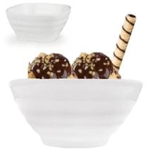 Bowl Tigela Quadrada 750ml Ondulada Pote Açaí Salada Hotel