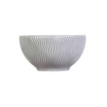 Bowl Tigela Sobremesa Cinza Relevo Sinuosa 360 ml Germer Bowl Tigela Sobremesa Cinza Relevo Sinuosa 360 ml Germer