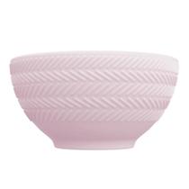 Bowl Tigela Sobremesa Rosa Relevo Chevron Germer Bowl Tigela Sobremesa Rosa Relevo Chevron Germer