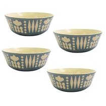 Bowls Cumbuca tigela, cerâmica decorada - Jg 4 peças