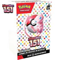 Box 18 Boosters Cards Pokémon Coleção Especial Escarlate e Violeta 151 Oficial Copag em Português