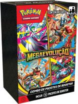 Box 18 Boosters Cards Pokémon Mega Evolução Copag Cartas Em Português - 7896192356642