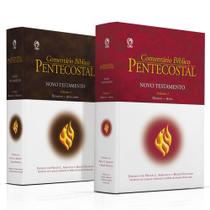 Box 2 Livros Comentário Bíblico Pentecostal Capa Dura Novo Testamento
