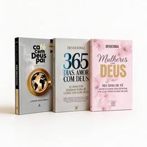 Box 3 Devocionais Café com Deus pai 2026 Brochura +Devocional Mulheres com Deus E 365 Dias de Amor com Deus
