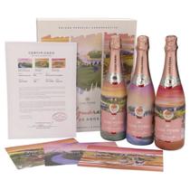 Box 3 Espumantes Aquarela Moscatel Rose Casa Perini 750ml
