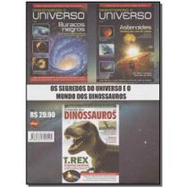 Box 3 Livros Os Segredos Universo e o Mundo dos Dinossauros