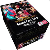 Box 8 One Piece TCG Double Pack Set 6 Emperors New World Booster Card Game Inglês - Bandai Namco