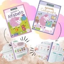 Box Apoio Escolar - Aprenda o Alfabeto e Caligrafia 2 livros para o aprendizado infantil Box Apoio Escolar - Aprenda o Alfabeto e Caligrafia 2 livros para o aprendizado infantil