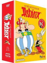 Box As Três Aventuras De Astérix - Dublado - 03 Dvds Lacrado - Playarte