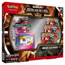 Box Baralho Pokémon Batalha de Liga Mega Lucario Ex com 60 Cartas Box Baralho Pokémon Batalha de Liga Mega Lucario Ex com 60 Cartas