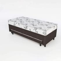 Box Base Conjugada Espuma Dupla Solteiro Com Auxiliar SUED