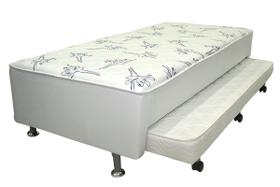 Box Base Conjugada Mola Solteiro Com Auxiliar material sintético