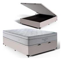 Box Baú Bege Com Colchão Ortobom Freedom Casal Box Baú Bege Com Colchão Ortobom Freedom Casal