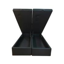 Box Baú Casal Bipartido 69 Blindado na Chapa de Madeira Diversas Cores Linhão 188x138x42