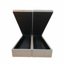 Box Baú Casal Bipartido 69 Blindado na Chapa de Madeira Diversas Cores Linhão 188x138x42