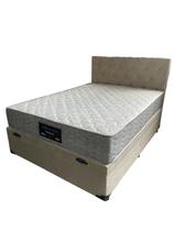 Box baú casal colchão molas e cabeceira casei mudei