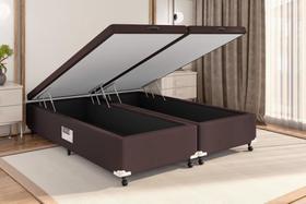 Box Baú Castor King Marrom 193x203x35cm Box Baú Castor King Marrom 193x203x35cm