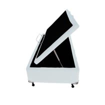 Box Baú Castor Solteiro Branco 88x188x35cm Box Baú Castor Solteiro Branco 88x188x35cm