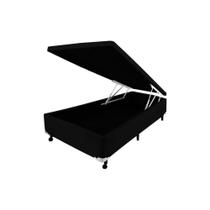 Box Baú Castor Solteiro Preto 120x203x35cm
