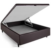 Box Baú Herval Montana Casal, Marrom, 46 x 138 x 188 cm Box Baú Herval Montana Casal, Marrom, 46 x 138 x 188 cm