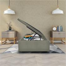 Box Bau Italian Abertura Lateral Solteiro Yescasa Bege