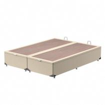 Box Baú King Bipartido Suede Pelmex Specialy 40x193cm