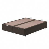 Box Baú King Bipartido Suede Pelmex Specialy 40x193cm