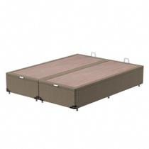 Box Baú King Bipartido Suede Prodormir Standard 34x193cm