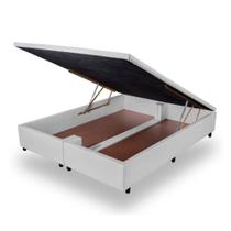 Box Baú Orthocrin Branco Casal Queen- 158x198x31