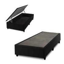 Box Baú Preto Solteiro 96x203x45 - King House Box Baú Preto Solteiro 96x203x45 - King House