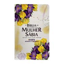 Box bíblia de estudo da mulher sábia + mulheres da bíblia buquê tulipas