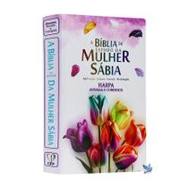 Box bíblia de estudo da mulher sábia + mulheres da bíblia tulipas aquarela