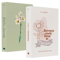 Box Bíblia Sagrada Lírios NVI + Bíblia Sagrada Floresça NVI - Kit Florescer na Fé