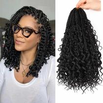 Box Braid Hair Crochet Bohemian de 12 polegadas, 8 pacotes para mulheres